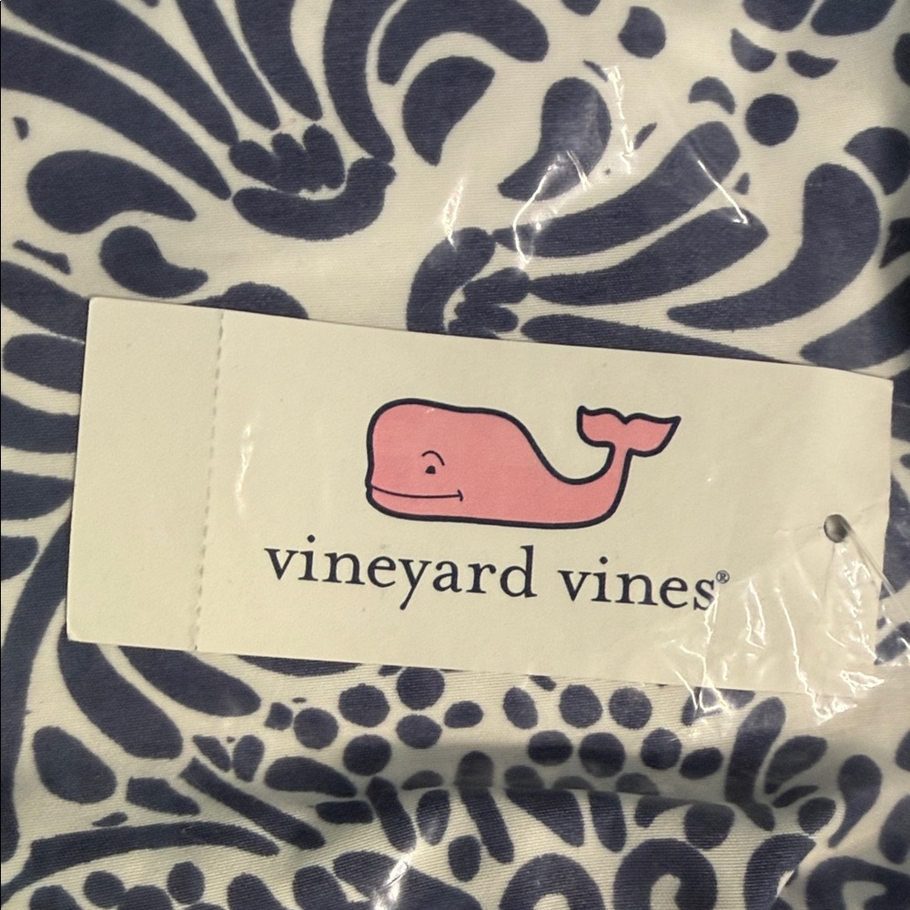 Vineyard Vines Navy and White Swim Trunks